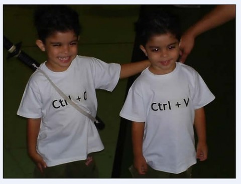 Ctrl C Ctrl V Twins Tshirts Geeks